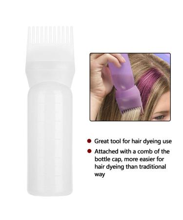 80ml Hair Color Dispenser Pump Dye Bottle with Graded Scale & Styling Comb Brush - Perfect for Salon Use - Buy Online on GoSupps.com