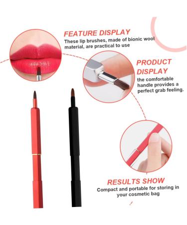 Healeved 3pcs Retractable Lip Brush Cosmetics Brush Makeup Tool Eyeshadow Applicator Lip Brush for Lipstick Lip Balm Brush Eyeshadow Brush Applicator Makeup Use Lipstick Brush Makeup Brush - Buy Online on GoSupps.com