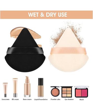 1pc Velvet Triangle Shaped Powder Puff Wet Dry Used Washable Soft Makeup Sponge Tool For Foundation Powder Blusher (Color : M18x2.5 75MM) - Buy Online on GoSupps.com