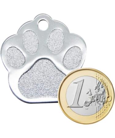 Personalized Ibera Gifts - Custom Dog & Cat Paw Pendant for Medium to Large Pets | Engraved Name & Address Collar Tag (Gold) - Buy Online on GoSupps.com