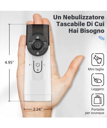 Portable Inhalation Device Set | Noiseless Treatment for Respiratory Diseases | Child & Adult Inhalator Venerbler - Buy Online on GoSupps.com