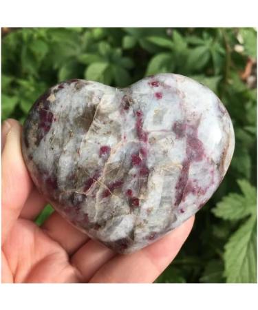 Natural Crystal Rough Natural Rubellite Crystal Heart-Shaped Tourmaline Gemstone Crystal Home Decoration Stones - Buy Online on GoSupps.com