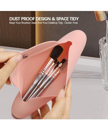 TUCANA Premium Travel Makeup Brush Holder with Magnetic Closure - Organize & Secure Your Brushes On-The-Go (Pink) - Buy Online on GoSupps.com