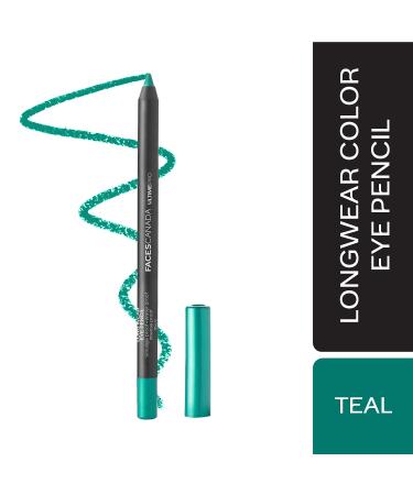 FACESCANADA Longwear Eye Pencil - Waterproof, Smudge Proof, Intense Color - Teal (Green) - 0.04 Oz - Buy Online on GoSupps.com