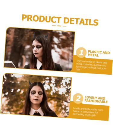 Didiseaon 15 Pairs Horn Hairpin Devil Horns Hair Clips Kids Barrettes for Hair Devil Horn Clips for Hair Baby Barrettes for Infants Devil Horns Clip on Halloween Headgear Plastic Miss - Buy Online on GoSupps.com