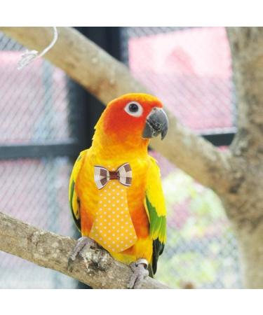 Conlense Reusable Bird Diapers - Parrot Flight Suits, Pet Bird Clothes, Pigeon Row Wear (Yellow M) - Buy Online on GoSupps.com