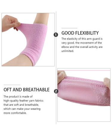 Healifty 2 Pairs Elbow Gel Cover Sleeves for Softening Dry Cracked Skin - Moisturizing and Exfoliating for Arm Protection - Buy Online on GoSupps.com