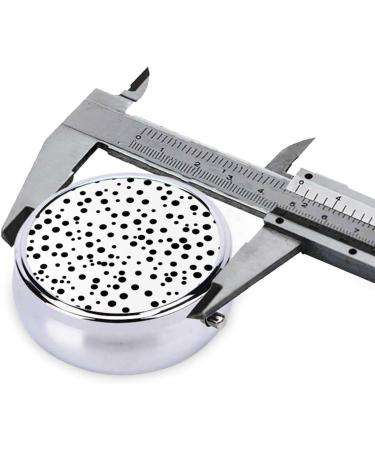 Black & White Polka Dot Round Pill Box - 3 Compartment Travel Organizer | Portable Pill Storage for Travel - Buy Online on GoSupps.com