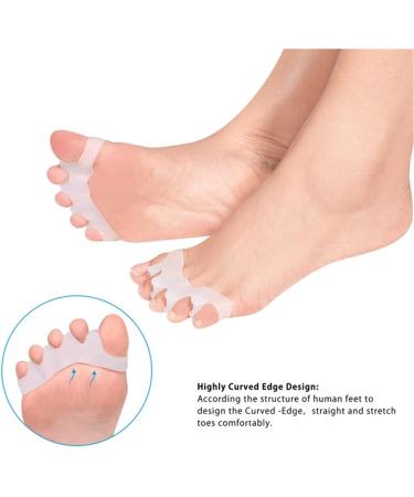 HEXILIN Soft Toe Separator Bunion Corrector Kit - 4 Pairs, One Size Fits All - Buy Online on GoSupps.com