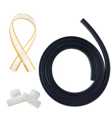 154827601 Dishwasher Bottom Door Seal with 809006501 Lower Seal 154701001 Splash Shield Fit for Frigi.daire Ken.more Electro.lux Sears Dishwasher Replace AP5690109 PS8260227 154845301 154211801