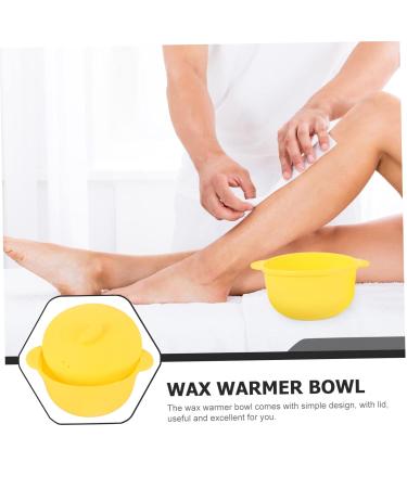 Portable Mini Wax Melting Device - Silicone Wax Warmer Replacement Pot - Yellow Silicone Wax Bowl for Easy Heating - Buy Online on GoSupps.com