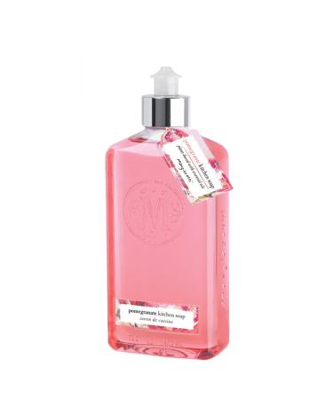 Mangiacotti Natural Kitchen Soaps Fragrant Plant-Based Concentrated Liquid Soap 14.4-Ounce Pomegranate Pomegranate 14.4 Fl Oz (Pack of 1)