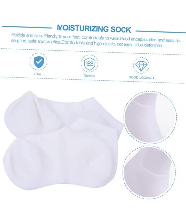 POPETPOP 2 Pairs Protective Socks Spa Cracked Heel Socks Foot Moisturizer for Dry Feet Socks for Dry Cracked Feet Women Aloe Socks Moisturizing Sebs White Miss Moisture Absorption Stocking - Buy Online on GoSupps.com