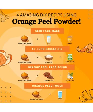 100% Natural Orange Peel Powder for Skin Care - 0.50 LBS | Organic & Pure Powder for Radiant Skin - Buy Online on GoSupps.com