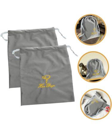 SOESFOUFU 2pcs Hair Dryer Storage Bag Hair Blow Dryer Bag Blow Dryer Pouch Drawstring Bags Hair Dryer Bag for Travel Drawstring Pouch Travel Hair Dryer Bag Drawstring Hair Dryer Bags 30.00X25.00X0.50CM Grey - Buy Online on GoSupps.com