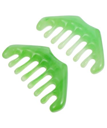 Beaupretty 2st massage comb with eight teeth scalp massage combination comb brush brush multifunctional tool Schaub tool massage plate meridian massage device face plank ladies beeswax