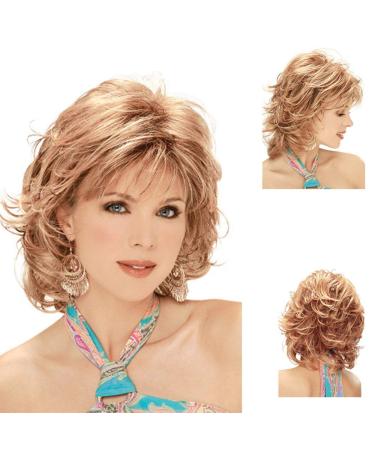 Shop Fleurapance Women's Supernatural Light Gold Curly Bob Wigs Heat-Resistant Shoulder-Length & Realistic Style - Buy Online on GoSupps.com