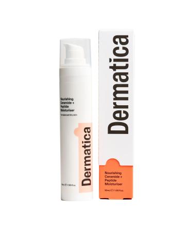 Dermatica Anti-Wrinkle Nourishing Ceramide with Peptide Moisturizer | For Anti-ageing and Skin Barrier Repair I Water Based Moisturizer with Ceramides and Glycerin | Face Moisturizer for Women and Men