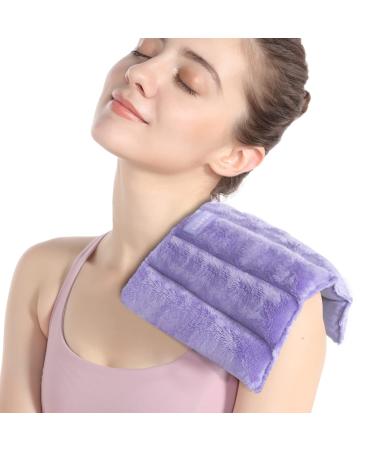 SuzziPad Heating pad Microwavable, 8 x 12" Reusable Heat Pads for Pain Relief, Moist Heating Pads for Cramps, Muscle Ache, Joints, Back Pain, Neck, Shoulder, Warmer Heat Pack (Purple)