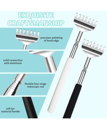 Willight Stainless Steel Telescopic Back Scratchers - 2 Pack Portable Black & White | Perfect Gift for Men Women & Mother's Day - Buy Online on GoSupps.com