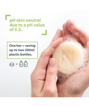 Natural Cosmetics 3-Pack Natural Deodorant Light Ocean 40ml Sensitive Shower Bar 80g and Sensitive Shampoo Bar 80g - Buy Online on GoSupps.com