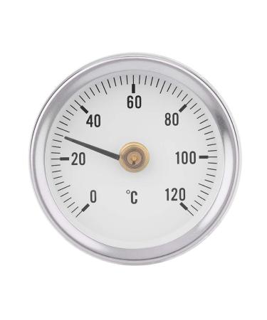 NDNCZDHC 63 mm springs thermometer 0 120 outside thermometer waterproof easy to read power plant thermometer for pipe surfaces boats TS-W50A