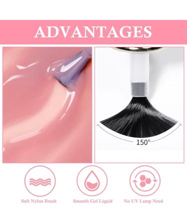 Nude Pink Nail Polish French Jelly Nail Varnish Quick Dry Nail Polish Long Lasting Neutral Nail Gel Non-Toxic Water Based Formula Nail Polish Nude for Women Girls DIY Nail Art - 12ml - Buy Online on GoSupps.com