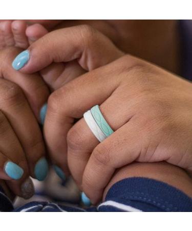 Enso Rings Women's Infinity Silicone Wedding Ring - Hypoallergenic & Comfortable Band for Active Lifestyle - Obsidian, Size 7 - Buy Online on GoSupps.com