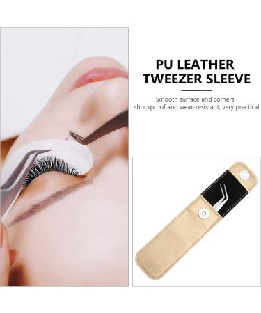 Beatifufu Compact Travel Tweezers Set - 3-Part Mini Steel with Cover & PU Leather Case - Rustproof Gold Eyebrow & Eyelash Grooming Tool - Buy Online on GoSupps.com