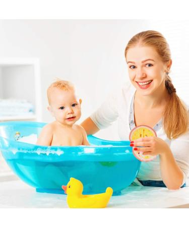 COHEALI Kids Bath Sponge Set - 4 Fruit Shaped Body Cleaning Sponges for Dry/Wet Skin Exfoliation & Cellulite Lymphatic Wash - Buy Online on GoSupps.com