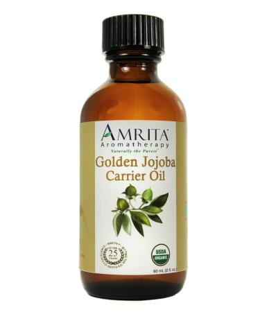 AMRITA Aromatherapy: Jojoba Oil Golden - USDA Certified Organic - Refined Carrier Oil - A Base Oil for Aromatherapy Massage Essential Oils & More - Size: 1-liter