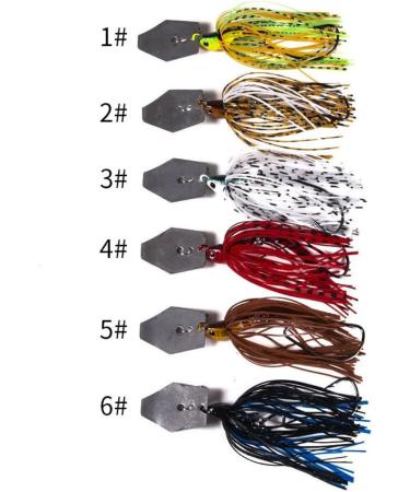 Chatterbait Artificial Bait Set - 6-Piece Spinner Fishing Lure for Pike Trout & Perch - International Shipping Available - Buy Online on GoSupps.com
