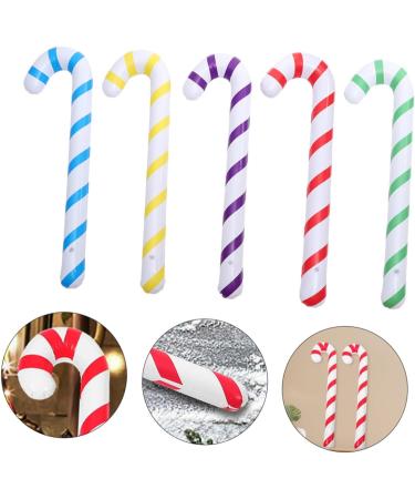CIMAXIC 10pcs Inflatable Crutches Inflatable Candy Canes Christmas Balloon Pencil Candy Boxes Toys Joke Pvc - Buy Online on GoSupps.com
