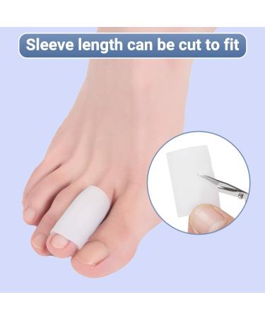 Hoogoo Toe Sleeves 10pcs Gel Toe Protecters Covers for Middle Toe Protect Toe from Rubbing Ingrown Toenails Corns Blisters Hammer Toes and Other Painful Toe Problems - Buy Online on GoSupps.com
