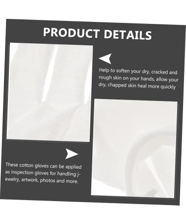 minkissy 30 Pairs Overnight Moisture Gloves Dry Hands Lotion Gloves Overnight Hydrating Gloves Cream Gloves Cutting Overnight Gloves Diving Slugging Cotton Washable Bottle Women's White - Buy Online on GoSupps.com