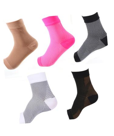 FRCOLOR Compression Foot Wraps & Arch Support Sleeves for Achilles Tendonitis - Elastic Sports Socks for Ultimate Comfort - Buy Online on GoSupps.com