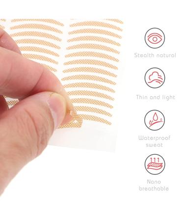 SKISUNO Mesh Tape 3 Sets Women Tape Tool Eyelid Double Eye Sticker Breathable Lift Invisible Strips Makeup Waterproof 8.2X7.5X0.1CM Yellow - Buy Online on GoSupps.com