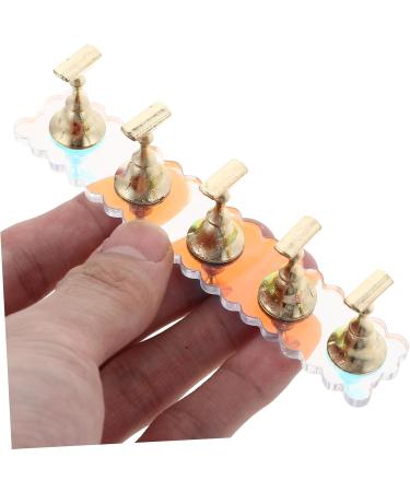 2 Sets Show Rack Tools Press on Nails Stand with Base Nail Stands for Press on Nails Tips Display Stand Fake Nail Stand Nail Stand for Painting Nails Metal Aurora Stripe - Buy Online on GoSupps.com