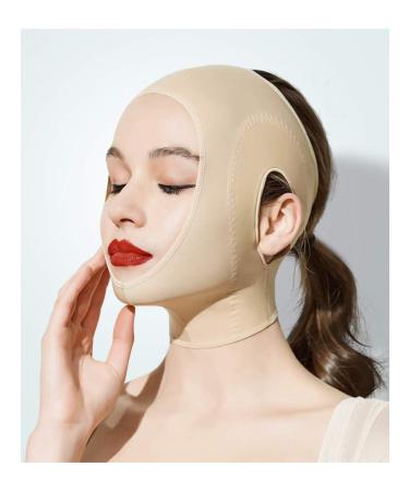 Anna-Kaci Womens Chin Strap Support Band Neck Bandage Post Surgical Compression Head wrap Neck and Chin Compression Garment Wrap Beige Medium Medium (Pack of 1) Beige - Buy Online on GoSupps.com