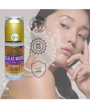 Buy Hypoallergenic Stem Cell Serum with Vitamin C & SPF 50 - UVA/UVB Protection for All Skin Types | International Shipping Available - Buy Online on GoSupps.com