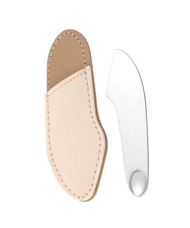 Hemoton Stainless steel Makeup Tools cosmetic tools spatula Korean cream spoon plate makeup palette scraper mirror light palette liquid foundation set tray tool