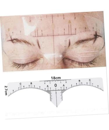 Healvian 10pcs Set Eyebrow Stencil Eyebrow Guide Microblading Ruler Sticker Eyebrow Ruler Sticker White - Buy Online on GoSupps.com