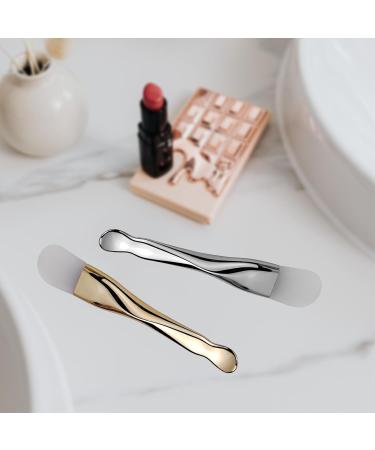 Silicone Face Mask Applicator - 2 Pack Exfoliating Brush Tools for Clay Cream & Gel Masks - Soft Dual End Scrubber in Gold & Silver - Buy Online on GoSupps.com