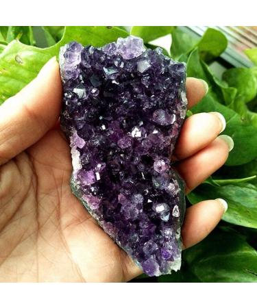 80-100g Natural Brazilian Amethyst Quartz Crystal Cluster Rock Specimens Ornament Home Decor Natural Stones and Minerals - Buy Online on GoSupps.com
