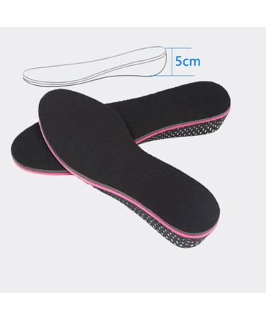 Buy Healifty Sport Insoles - EVA Foam Inserts for Enhanced Performance | Shock-Absorbing Sweat-Absorbing | 5cm Thickness Black & Red - International Shipping - Buy Online on GoSupps.com