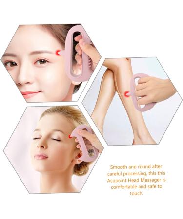 Buy Tovinanna 3-in-1 Acupuncture Massage Device | Handheld Spa & Head Massager - Silicone Hairbrush - Pink Gel Care Tool - International Shipping Available - Buy Online on GoSupps.com