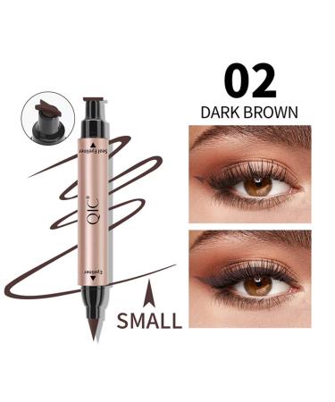 Go Ho Brown Wingliner Stamp - Long Lasting Liquid Eyeliner for Cat Eyes | Super Slim Felt Tip for Precise Application | Tattoo Tool for Perfect Winged Look - 1 PC - Buy Online on GoSupps.com