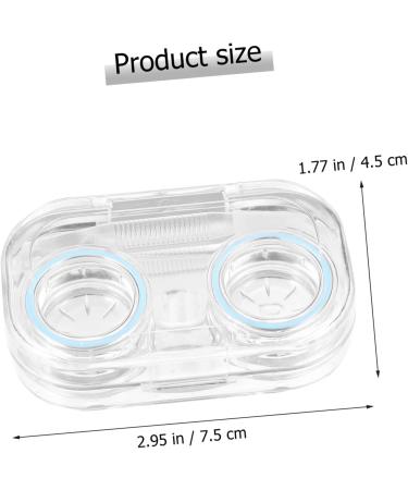 Shop Healeeved 3-Piece Contact Lens Case Set with Mirror - 8 Glasses Cases Mini Containers and Tweezers - Perfect for Travel and Eye Care - Buy Online on GoSupps.com