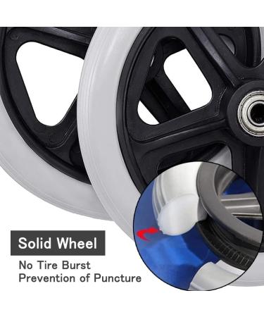 Wheelchair Wheels Wheelchair Front Castor 2 Pieces Manual Wheelchair Front Wheel Rubber Wheelchair Casters with Bearings(Color : Grey Size : 7inch)(Grey 7inch) 7inch Grey - Buy Online on GoSupps.com