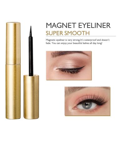 ALLURETODAY Magnetic Eyelashes and Eyeliner Kit - Reusable 5 Pairs, 3D/6D Natural Looking Lashes with Tweezer - No Glue Needed | Lightweight and Easy to Apply - Buy Online on GoSupps.com